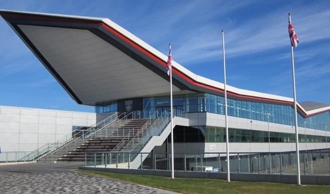 The Silverstone Racing Circuit, with visitor facilities refurbished and upgrade by Inline Design